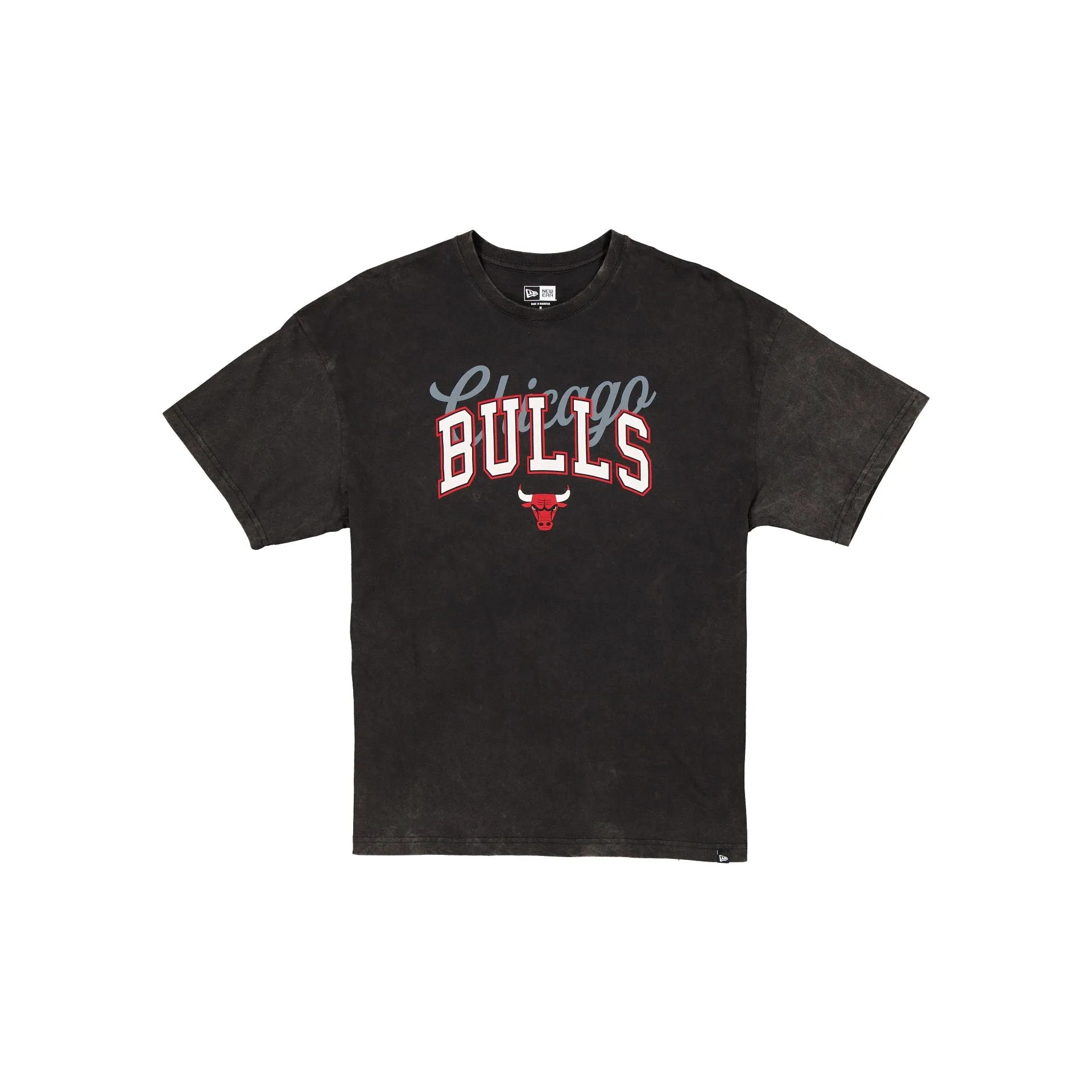 Chicago Bulls Women's Oversized Washed Black T-Shirt