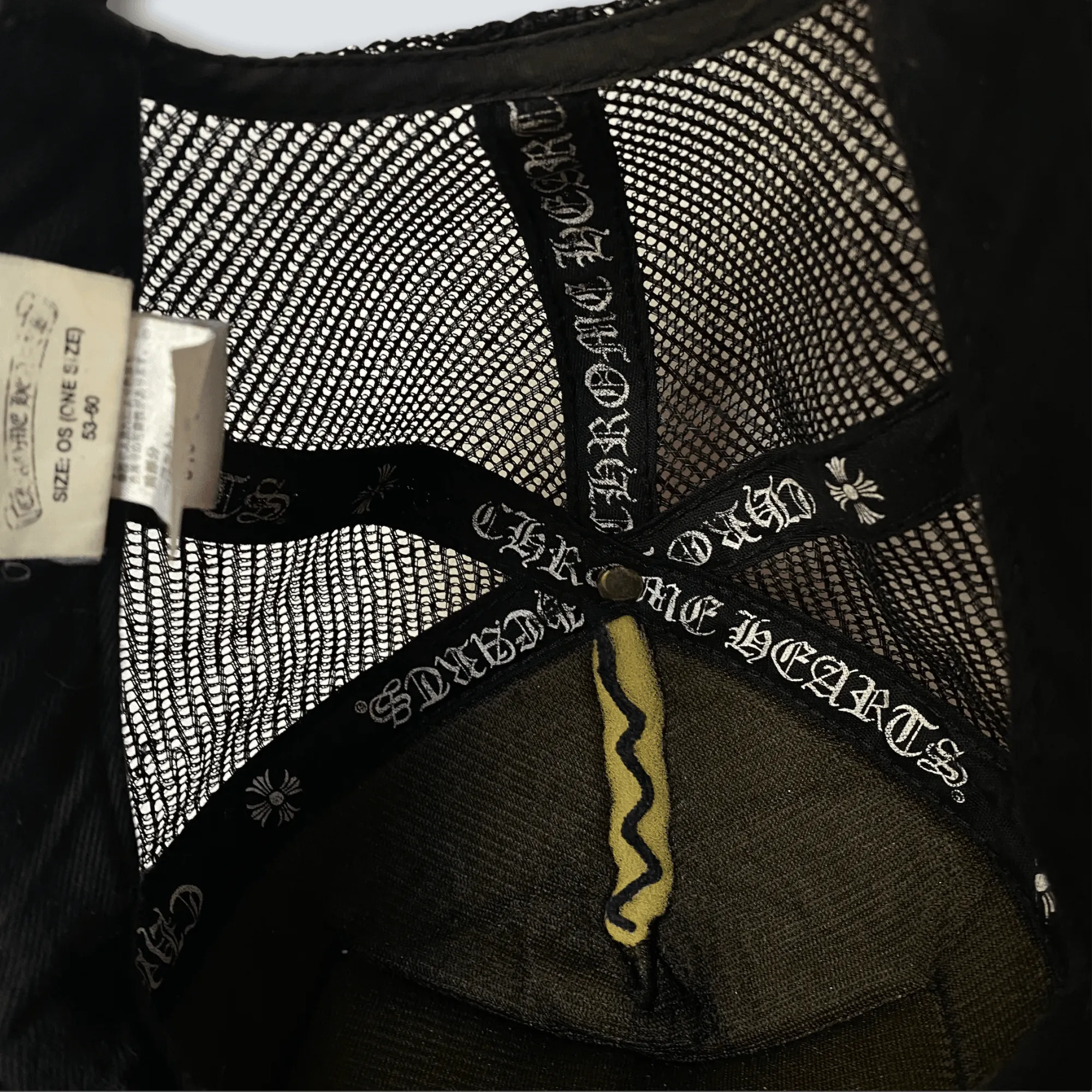 Chrome Hearts Black “CH” Trucker Hat