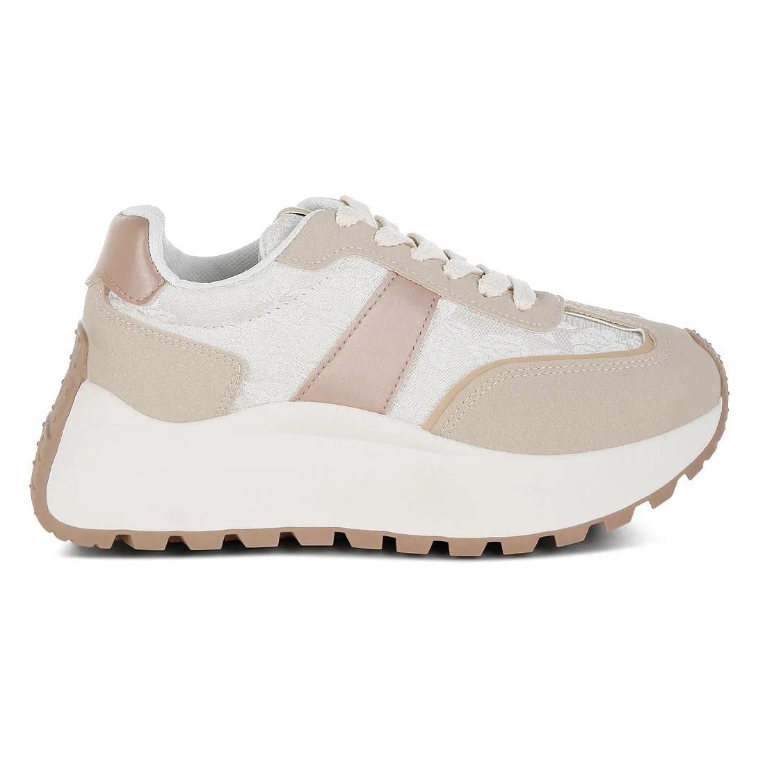 Chunky Anti-Skid Lace-Up Sneakers