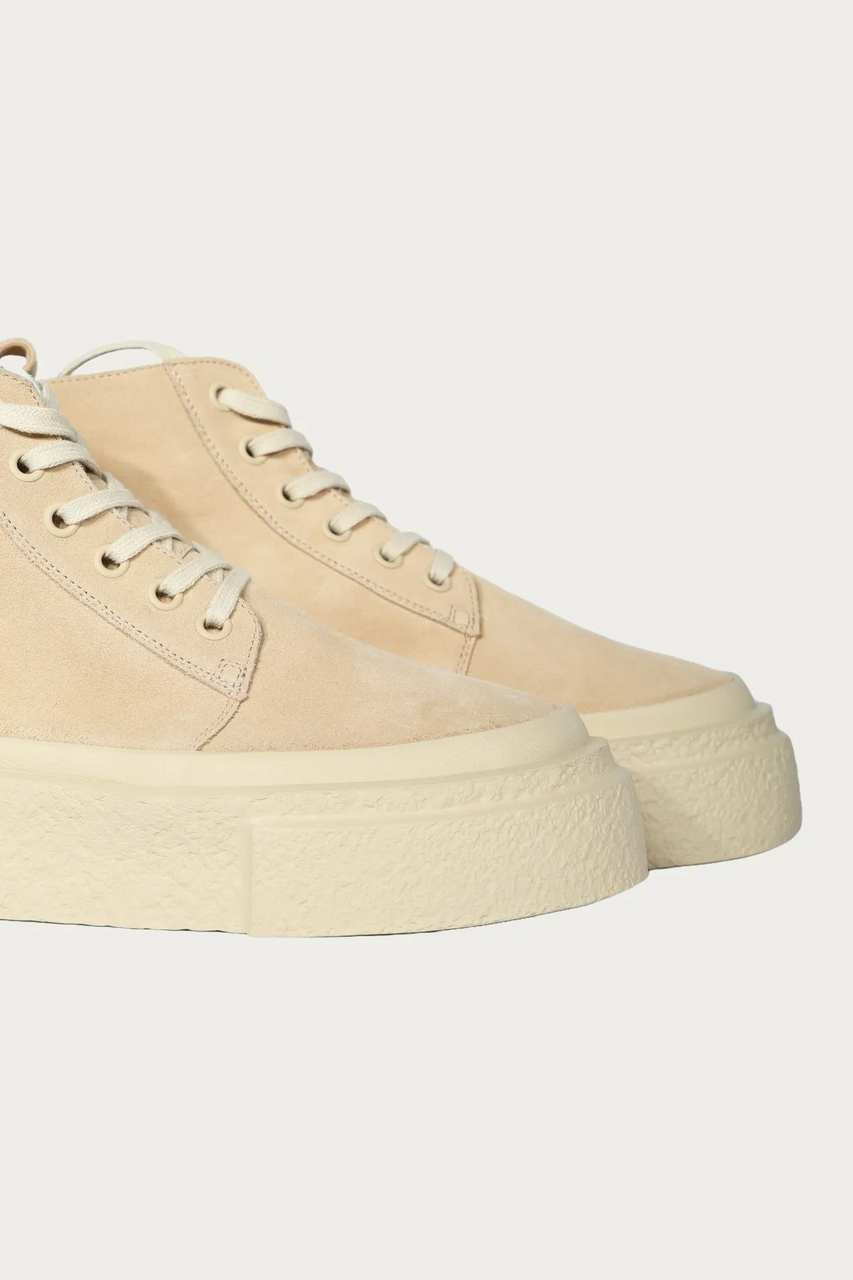 Chunky Sole Hi-Tops - Brown/Tan