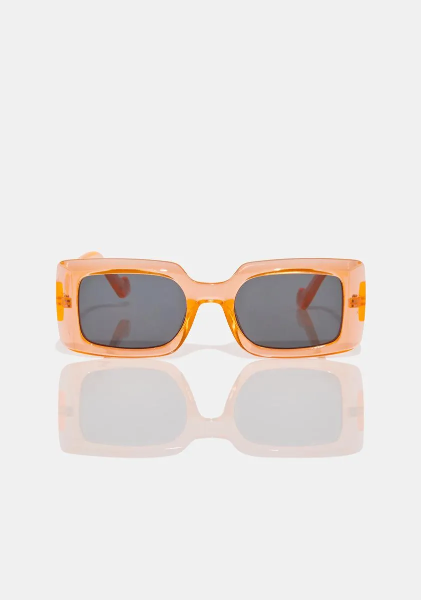Citrus Keep Up With Me Oversized Sunglasses