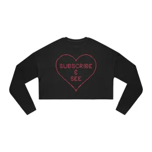 Click My Link cropped sweatshirt