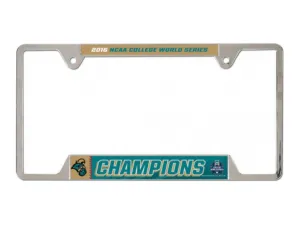 Coastal Carolina Chanticleers 2016 Baseball CWS Champions License Plate Frame