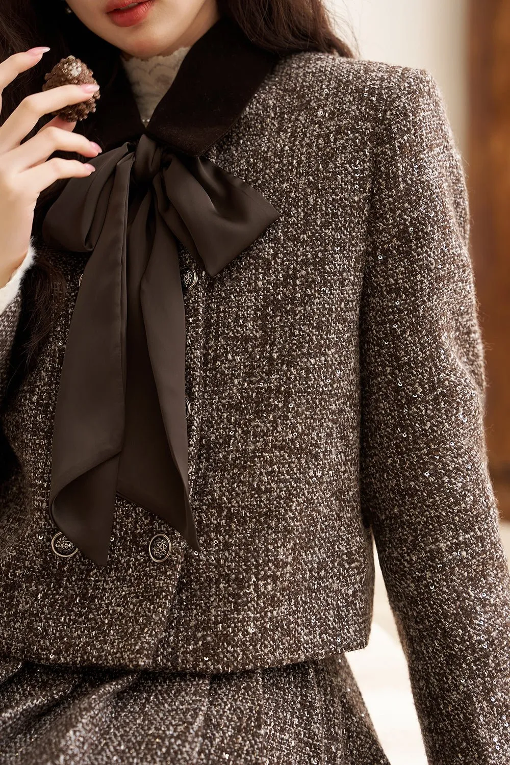 Coat and Skirt Suit Set