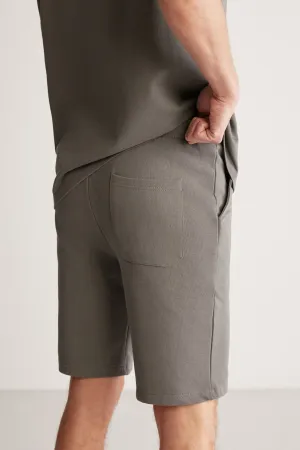 Colombia Men's 2 Li Set Comfort Fat Fleenery Embroidered Gray Tracksuit Set