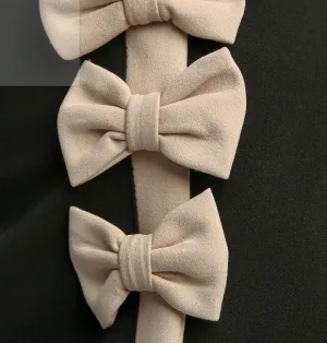 Color Blocked Straight Bow Mini Skirt