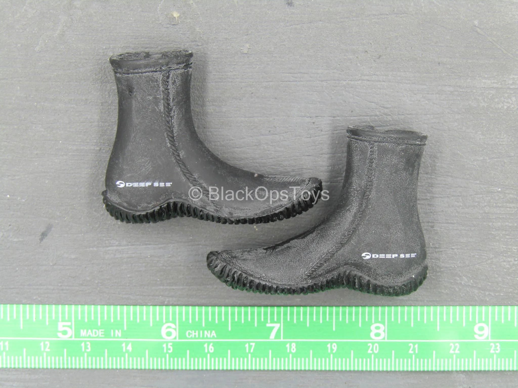 Combat Diver Set - Black Diving Boots (Peg Type)