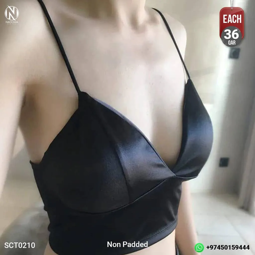 Comfortable Crop Top Satin Camisole Beauty Backs  - SCT0210