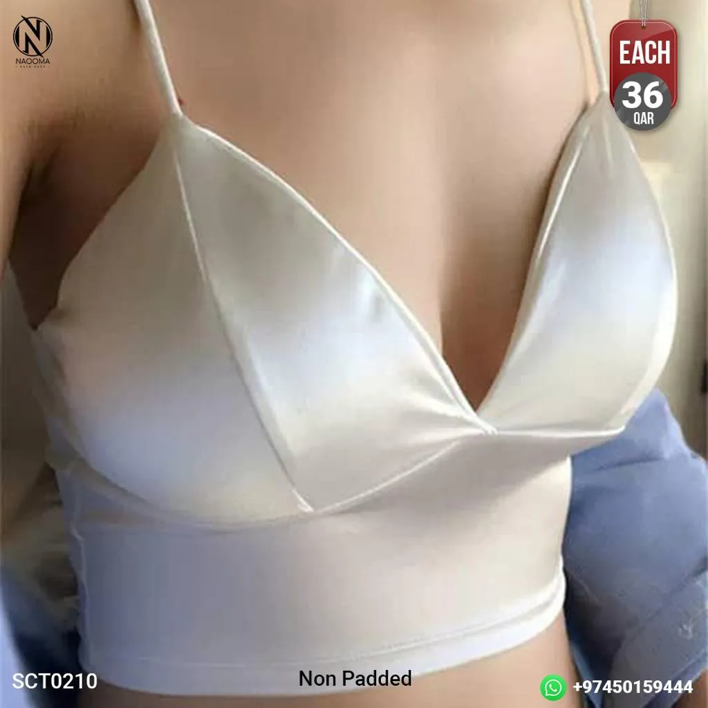 Comfortable Crop Top Satin Camisole Beauty Backs  - SCT0210