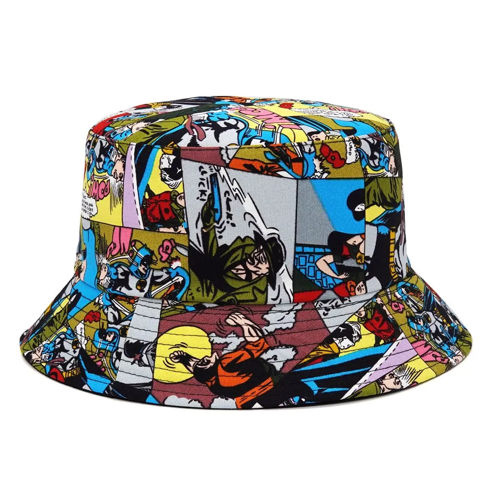 Comic Pages Reversible Bucket Hat