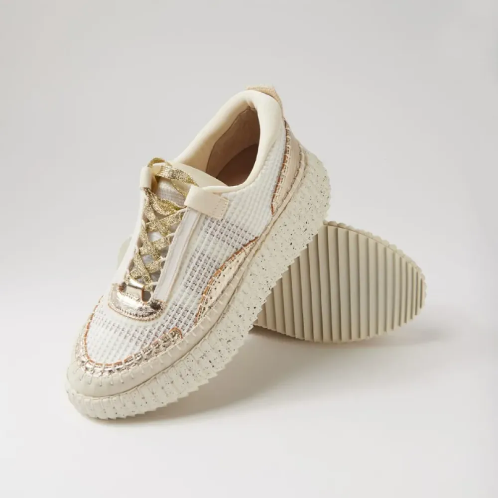 COPEN SNEAKER - GOLD & BEIGE