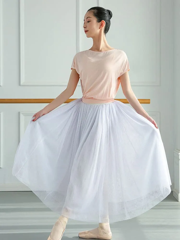 Corset Short Sleeve Dance Dress Loose Ballet Practice Clothes