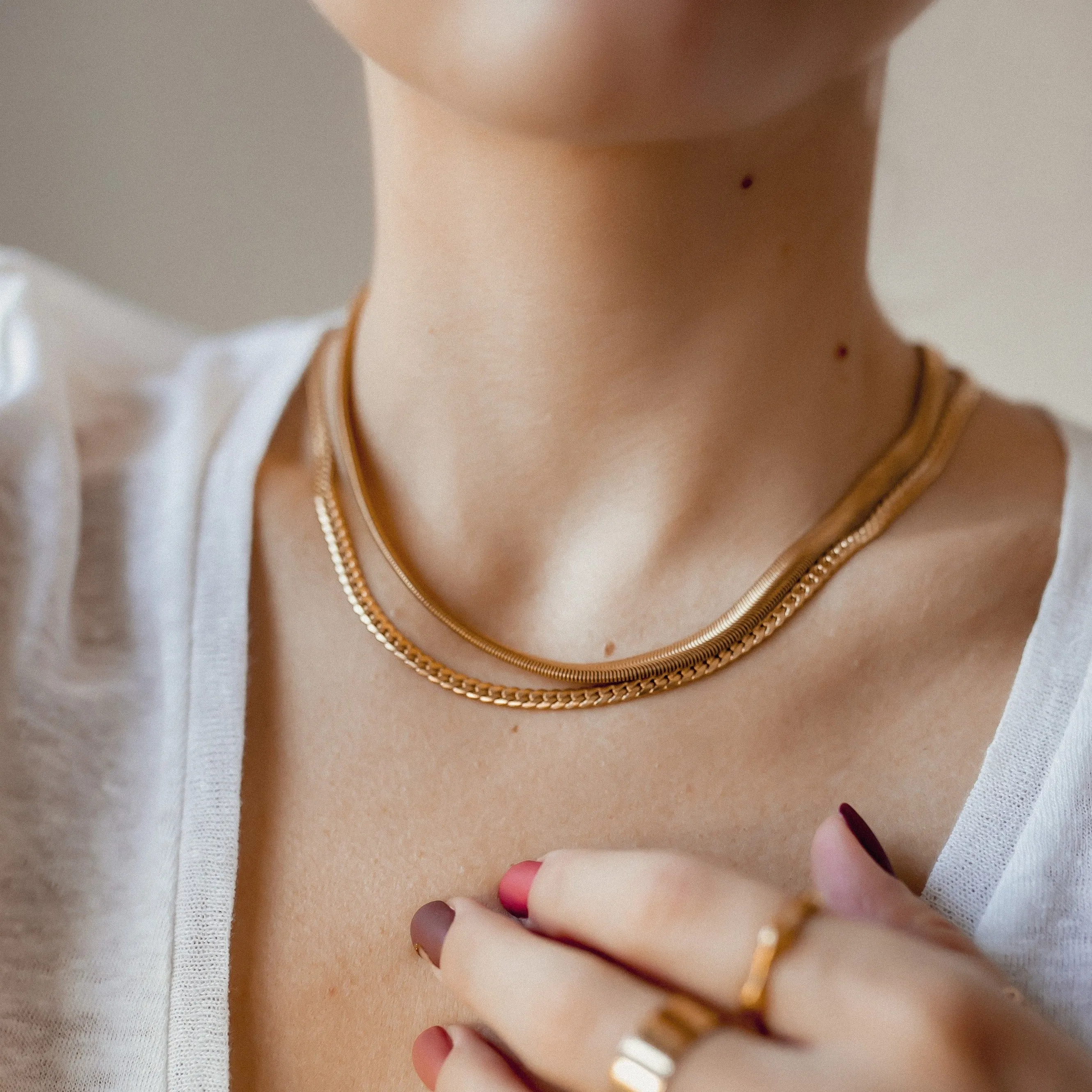 Cuban Link Chain Necklace Gold