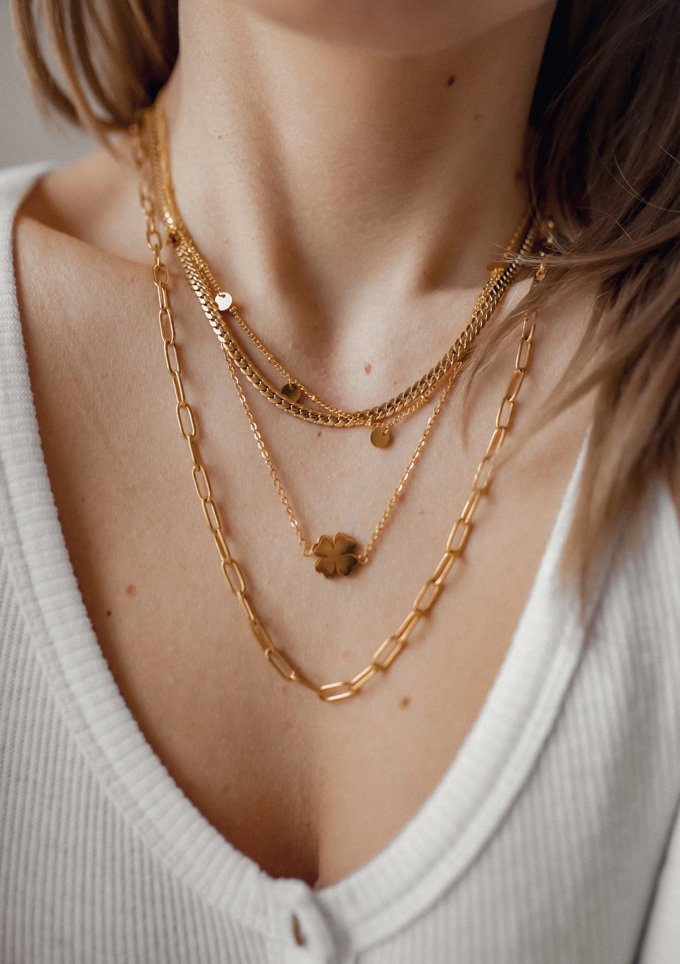 Cuban Link Chain Necklace Gold