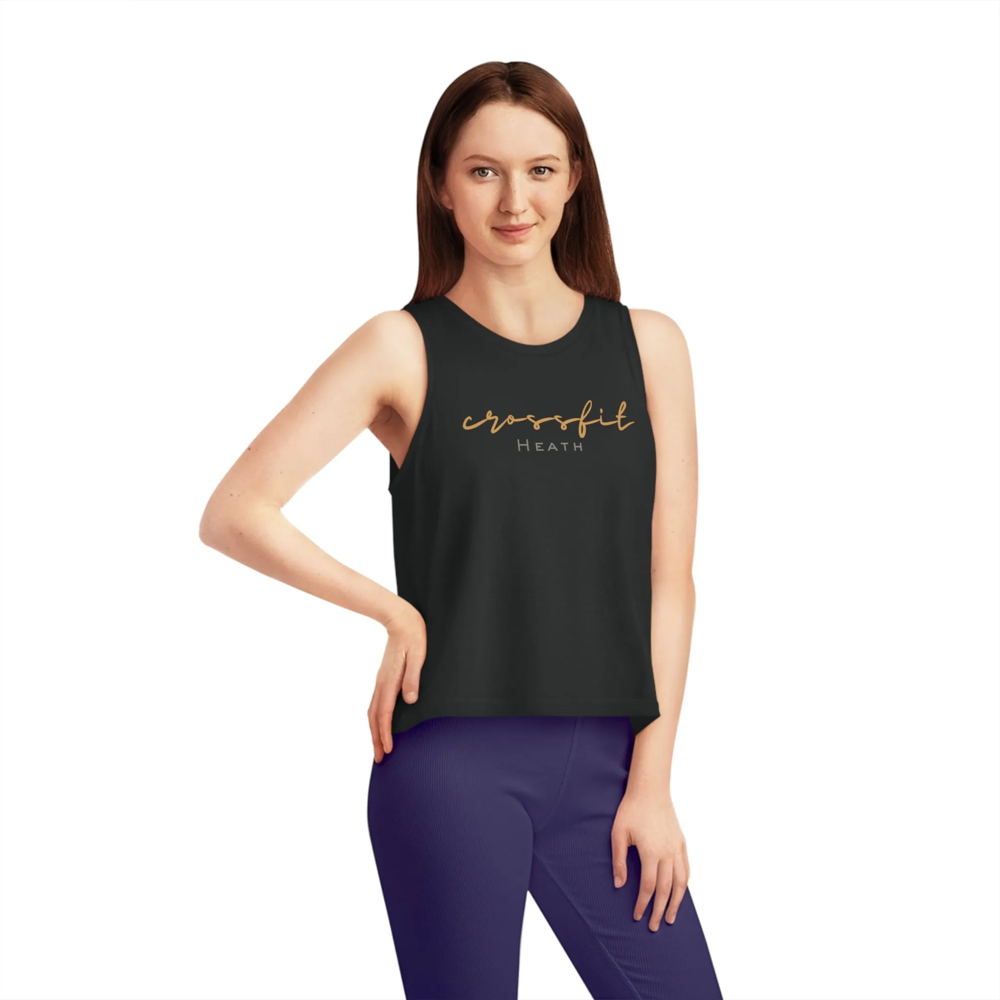 Cursive CrossFit Heath Crop