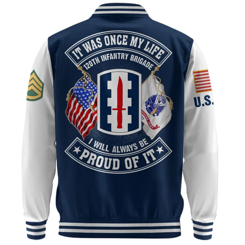 Custom All Branch Military Proudly Served Veteran Baseball Jackets Gift For Veterans K1702