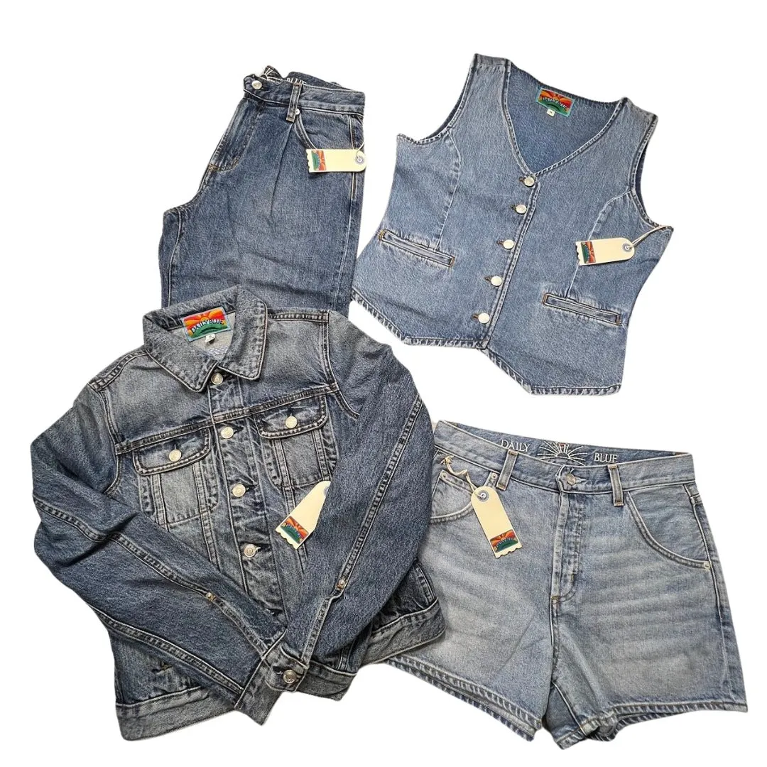 Daily Blue Denim Assorted Women's Clothing New Wholesale
