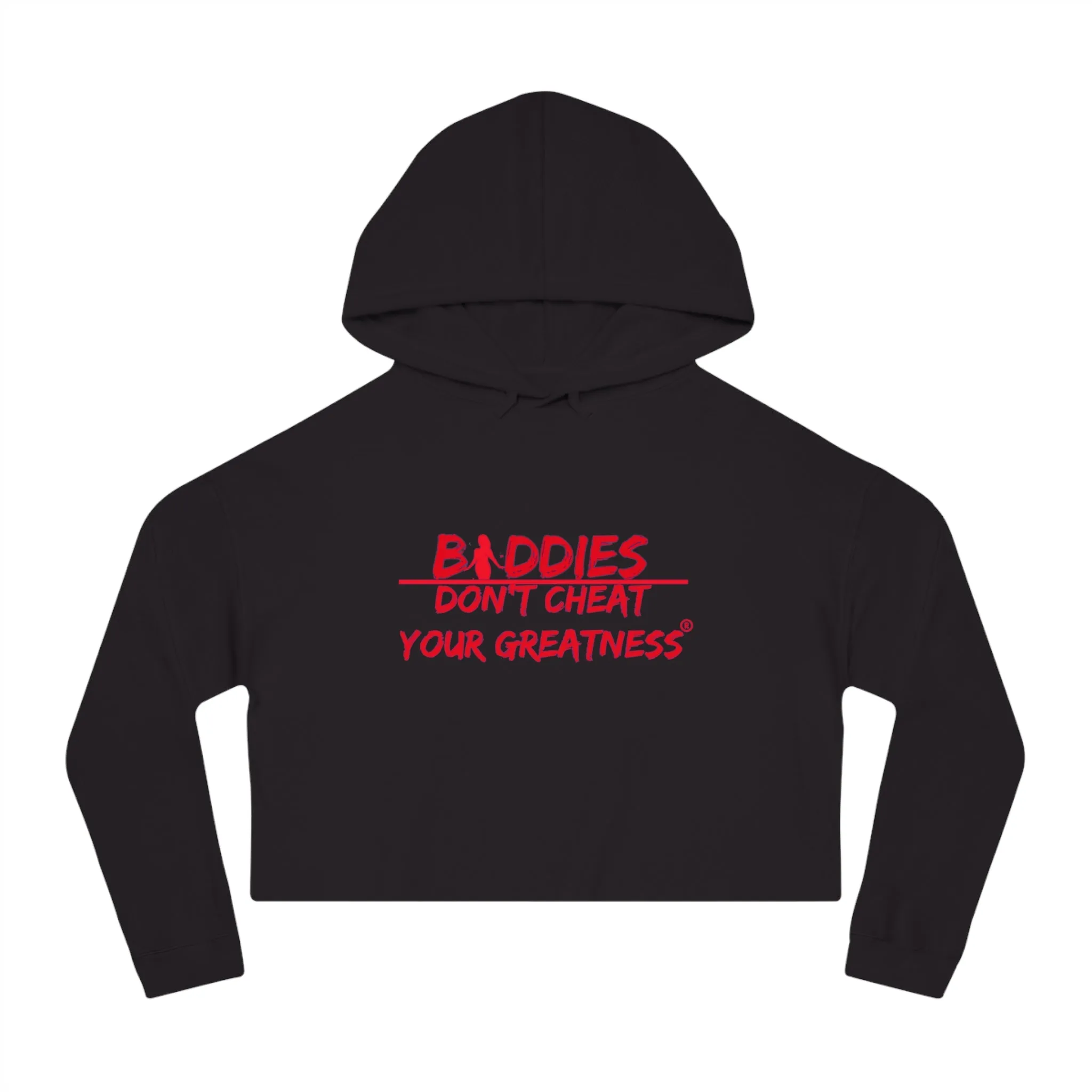 DCYG FX Baddies Red Logo Women’s Cropped Hooded Sweatshirt