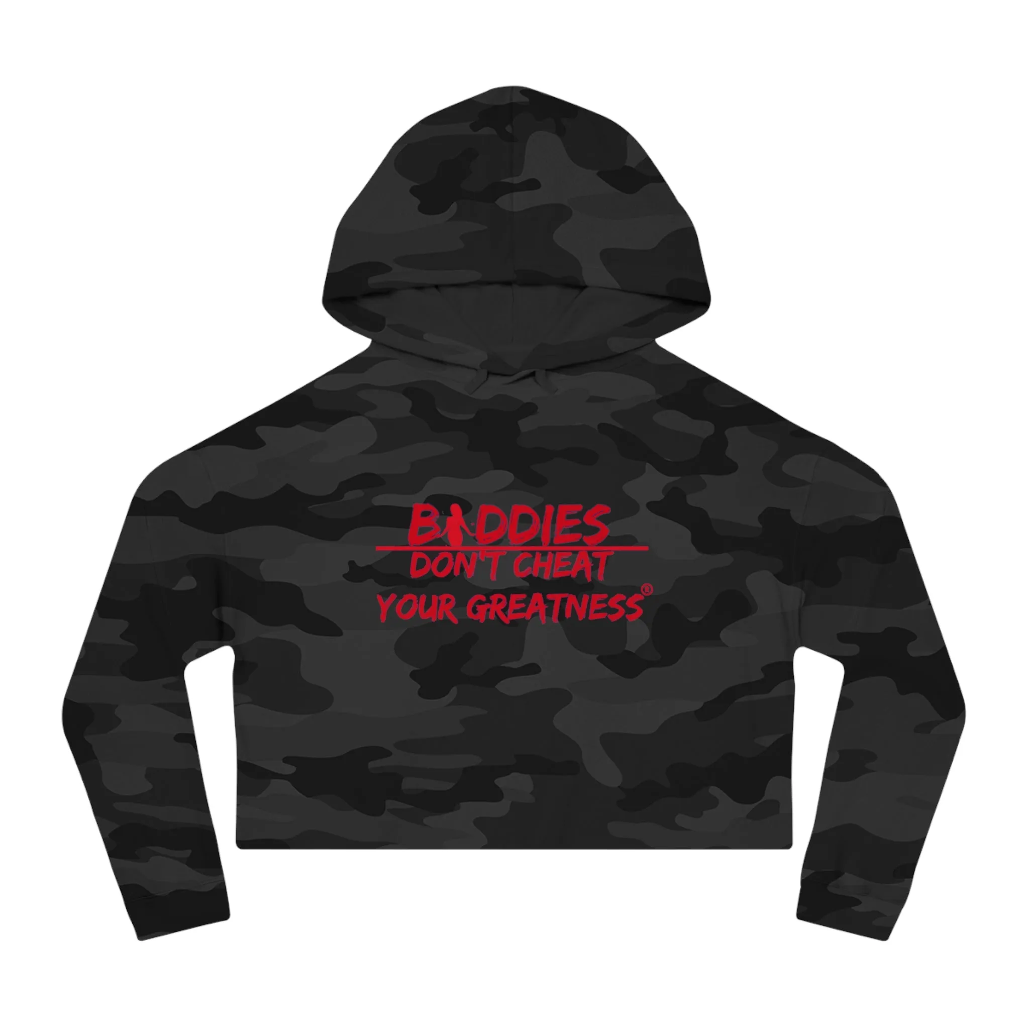 DCYG FX Baddies Red Logo Women’s Cropped Hooded Sweatshirt