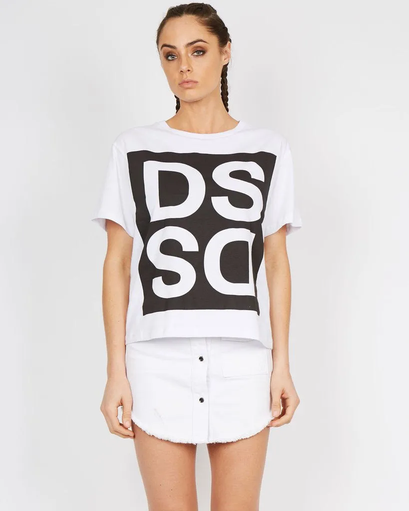 Dead Studios Mirror Oversized Tee White