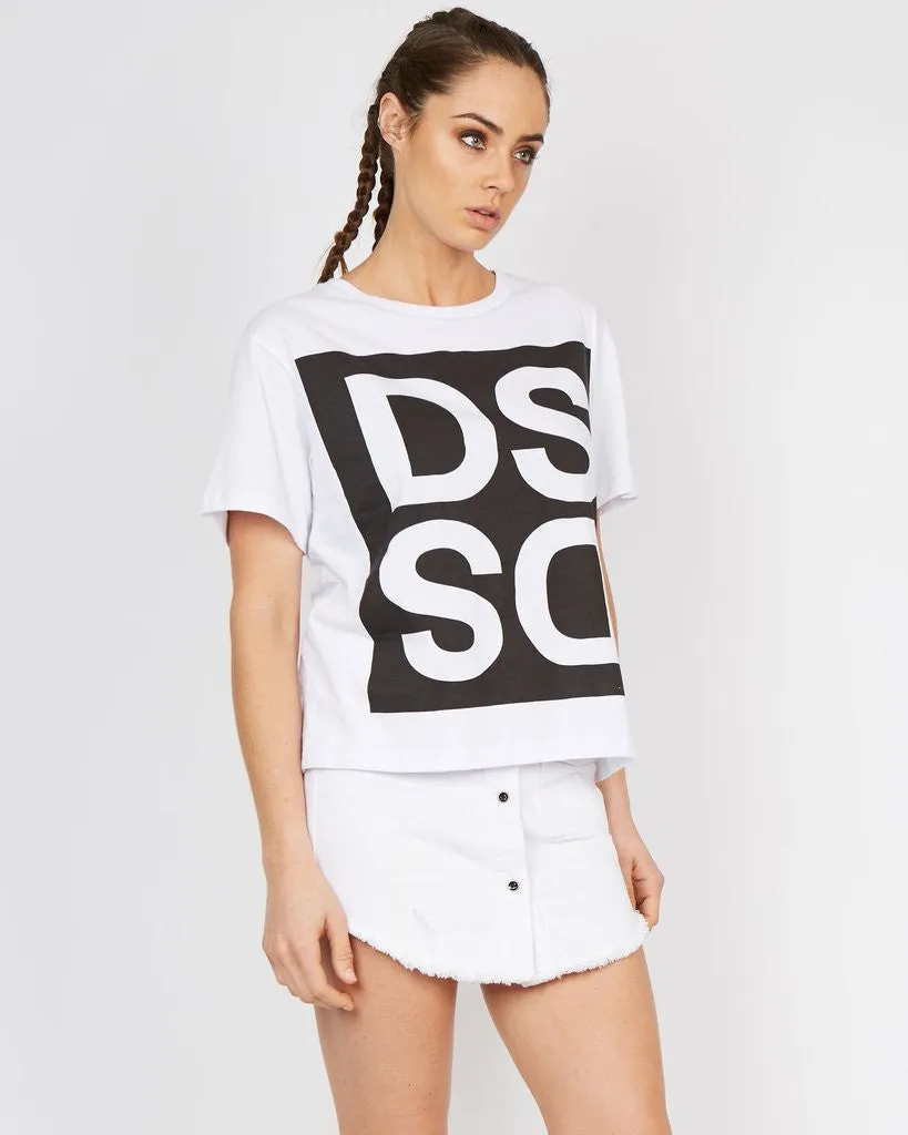 Dead Studios Mirror Oversized Tee White