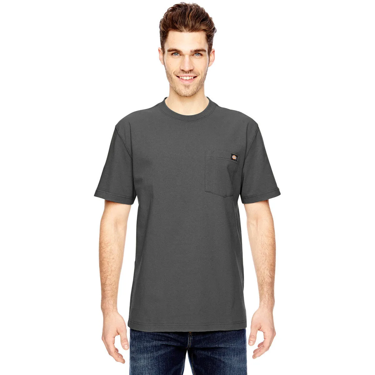 Dickies Men's Charcoal 6.75 oz. Heavyweight Tall Work T-Shirt