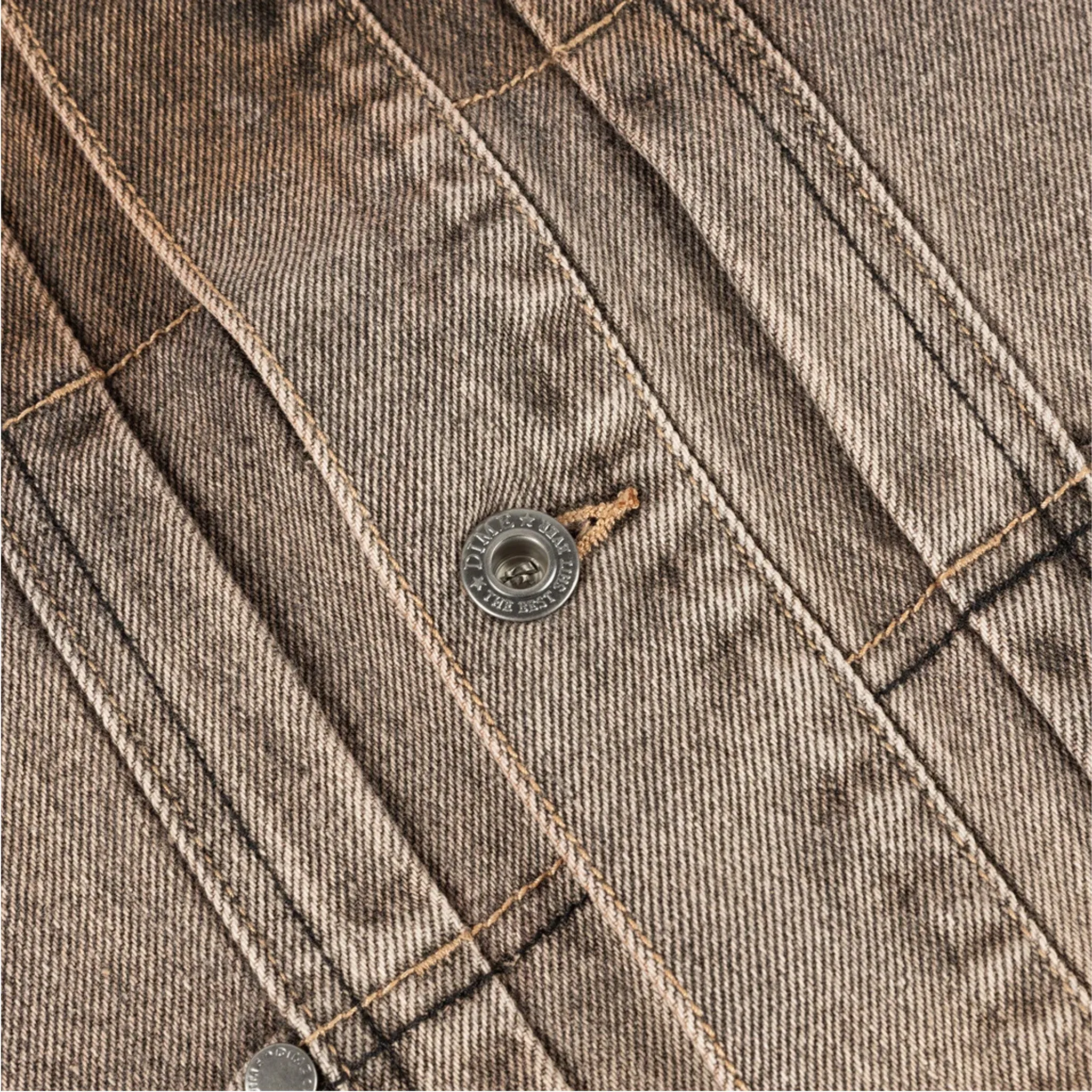 Dime Denim Jacket (Dipped Sandblasted Brown)