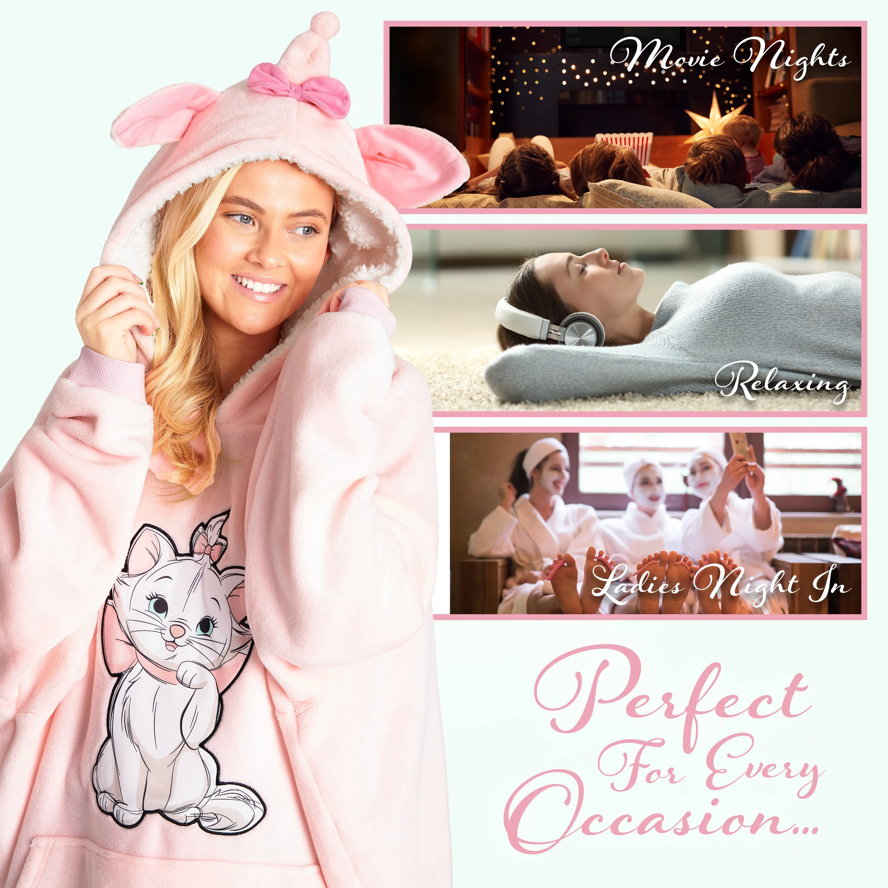 Disney Women's Hoodies, Oversized Blanket Hoodie - Marie