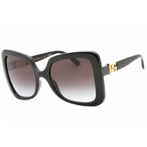 Dolce & Gabbana Women's Sunglasses - Black Plastic Oversized Frame | 0DG6193U 501/8G