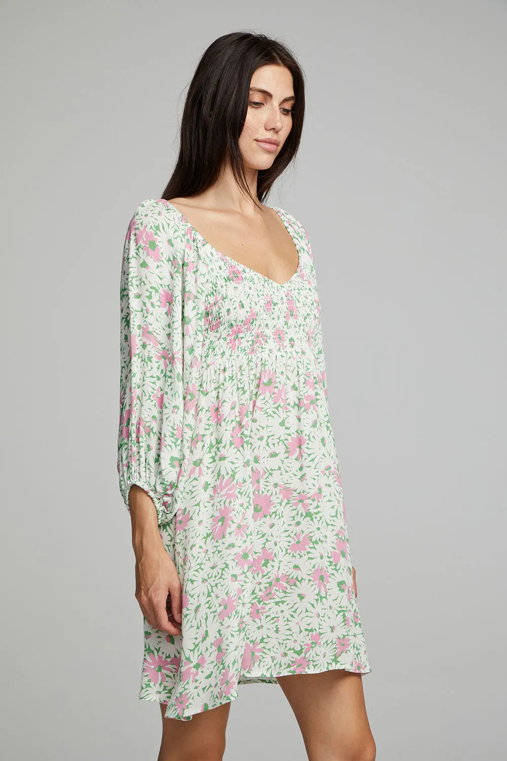 DOLCE MINI DRESS - DAISY FLORAL PRINT