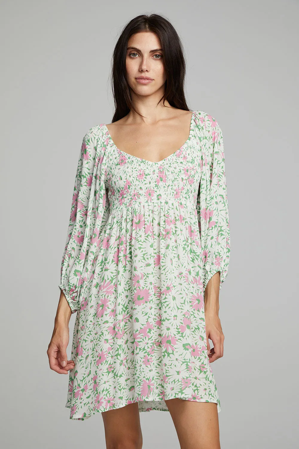 DOLCE MINI DRESS - DAISY FLORAL PRINT