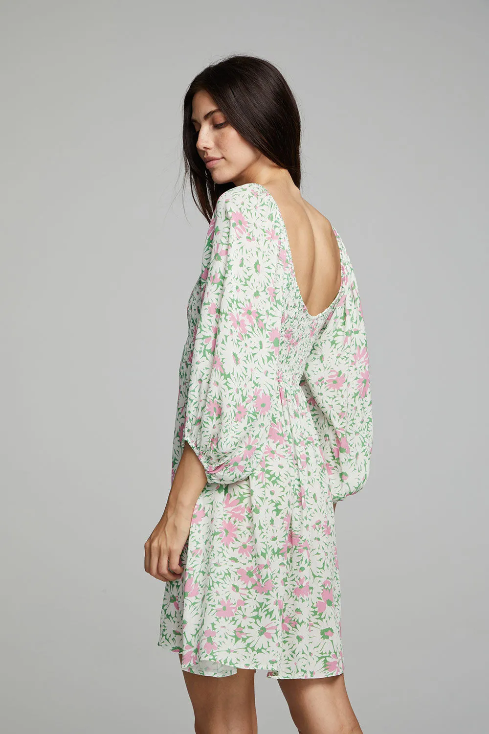 DOLCE MINI DRESS - DAISY FLORAL PRINT