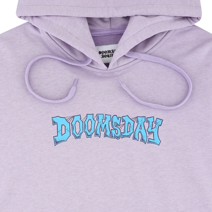 Doomsday Felpa con cappuccio e trasca a marsupio Crush Hoodie YHY0092LIL lilla