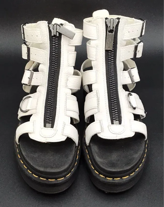 Dr. Martens Women's Olson White Strappy Sandals - Size 8