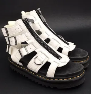 Dr. Martens Women's Olson White Strappy Sandals - Size 8