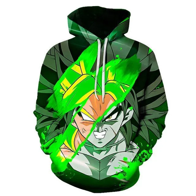Dragon Ball Z Men's Summer Hoodies 3D Printing Super Saiyan Kid Black Zamasu Vegeta Jiren Dragonball Sweatshirt Hoodie