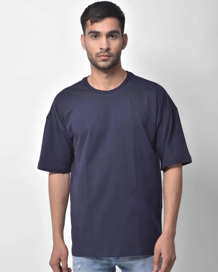 Dropshoulder Tee - Navy Blue