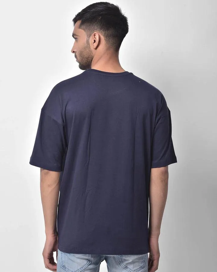 Dropshoulder Tee - Navy Blue