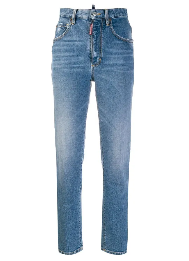 DSQUARED2 Women's Medium Haze Tight Cropped Jeans