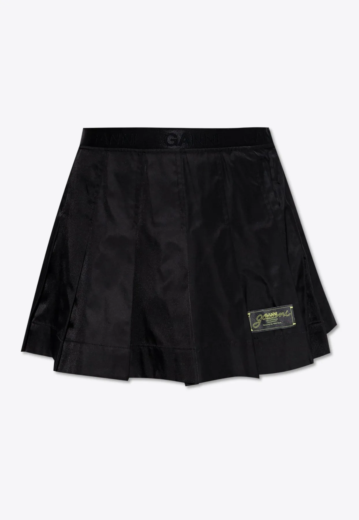 Duchesse Pleated Mini Skirt
