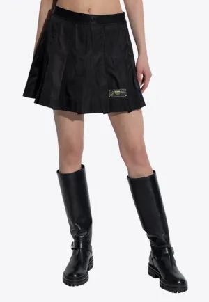 Duchesse Pleated Mini Skirt