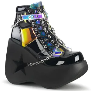 DYNAMITE-101 DemoniaCult Black Sexy Women's Ankle Boots (Alternative Footwear)
