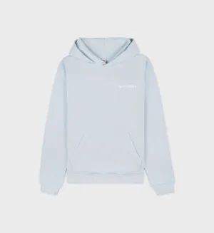 Eat More Veggies Hoodie - Baby Blue/White