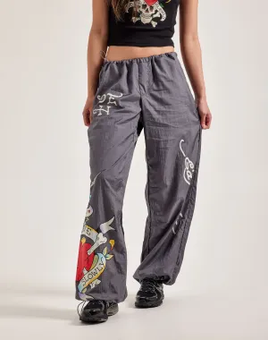 Ed Hardy Love Kills Slowly Nylon Pants