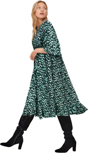 ellos Plus Size Ruffled Empire Dress