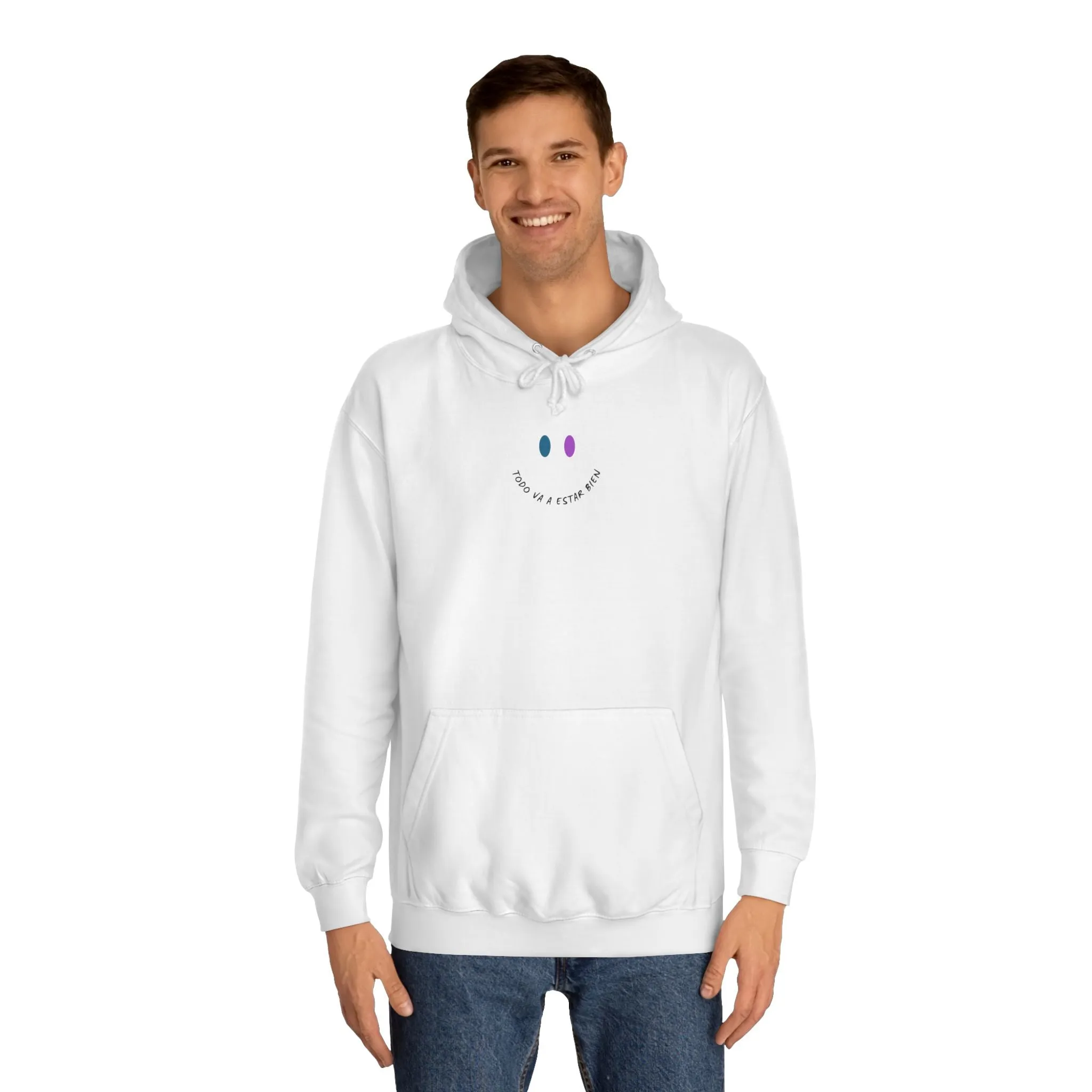 Embrace Positivity: Kay Chimba Todo Bien Unisex College Hoodie