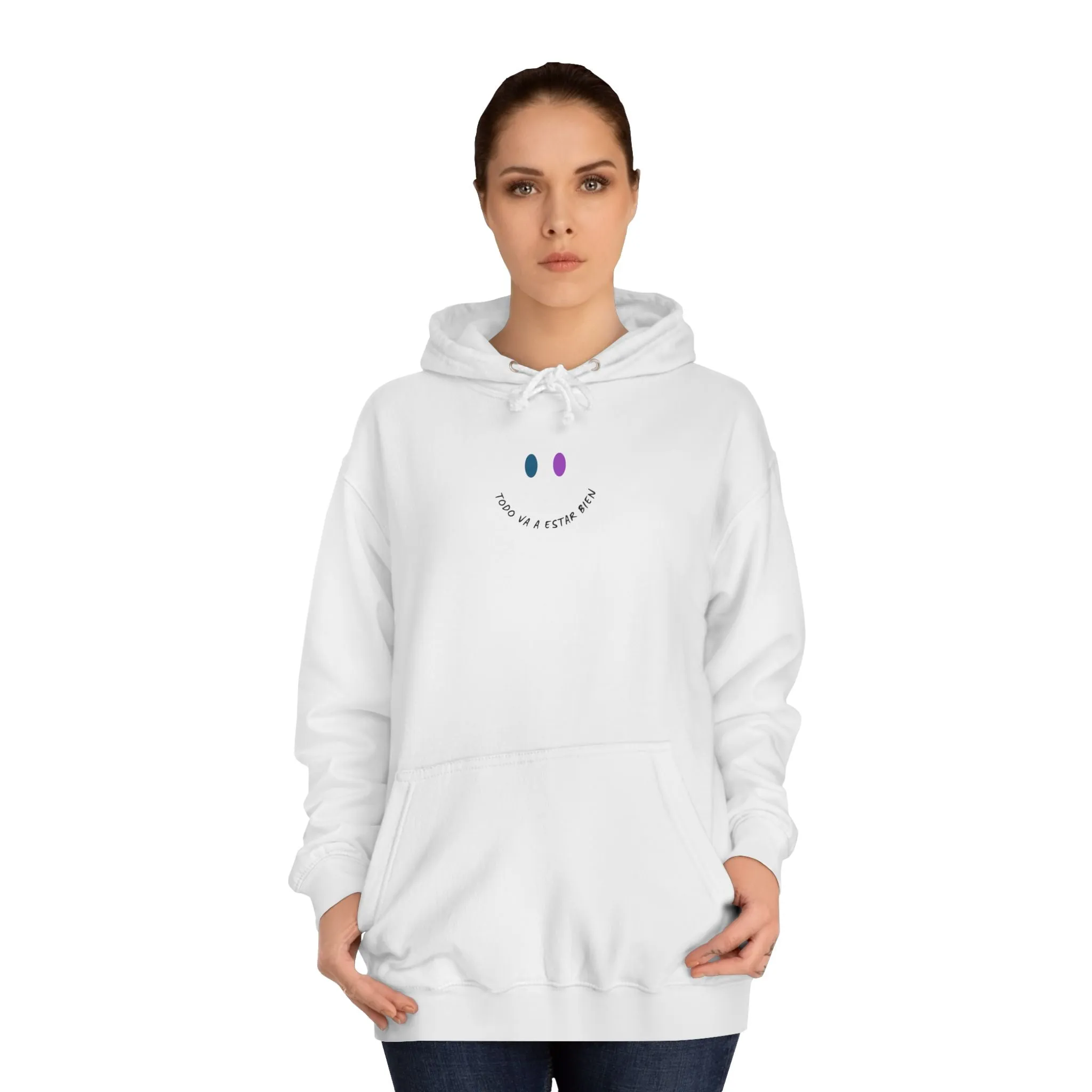 Embrace Positivity: Kay Chimba Todo Bien Unisex College Hoodie