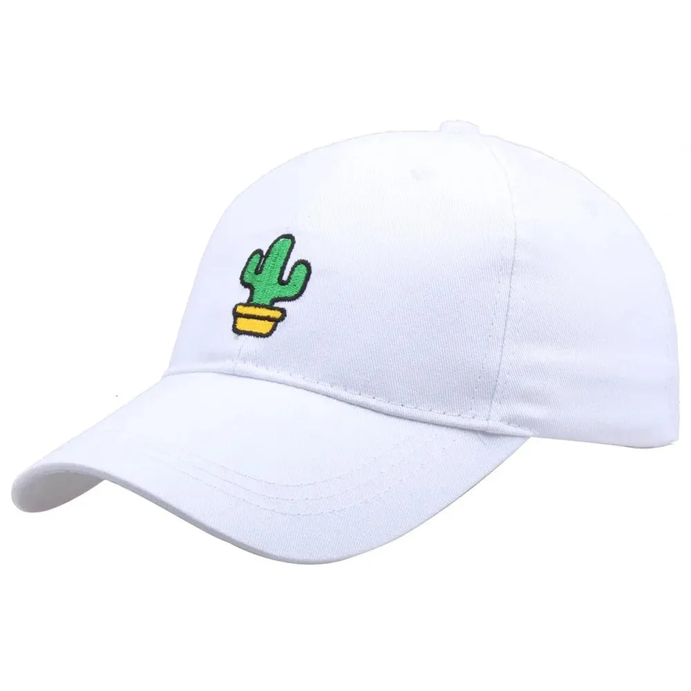 Embroidered Cactus Baseball Cap