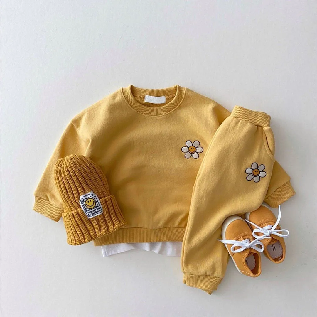 Embroidered Daisy Tracksuit