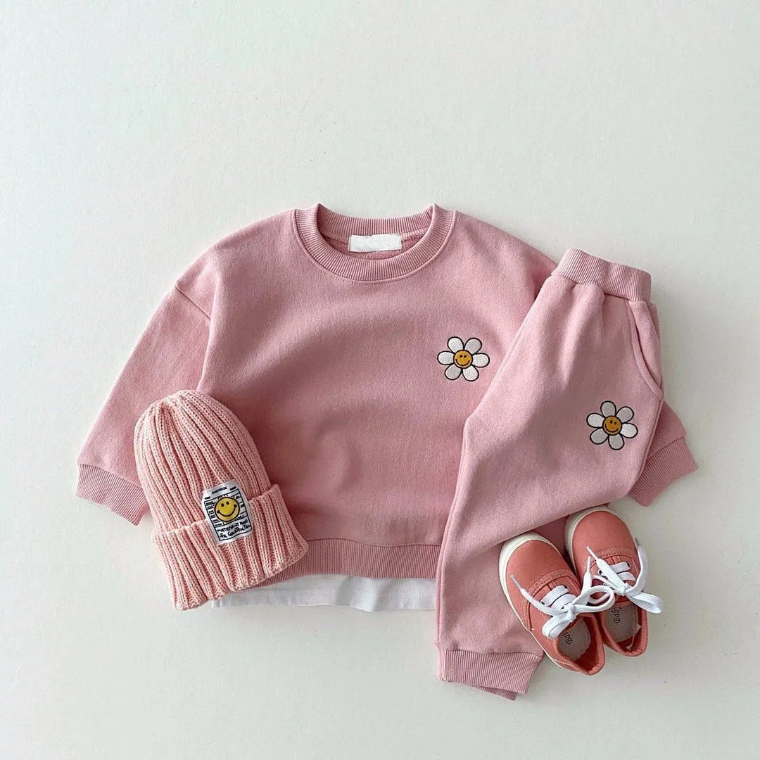 Embroidered Daisy Tracksuit